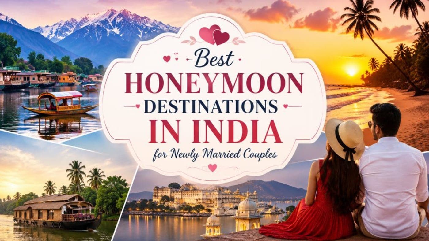 Best Honeymoon Destinations in India for Newly Married Couples