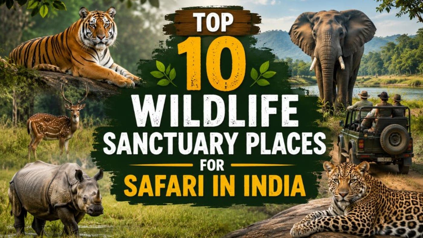 Top 10 Wildlife Sanctuary Places for Safari in India